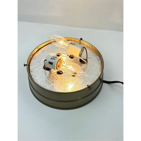 Vintage Lite Trend Milk Glass Globe Ceiling Light Shade & Fixture Incandescent - Picture 7 of 12